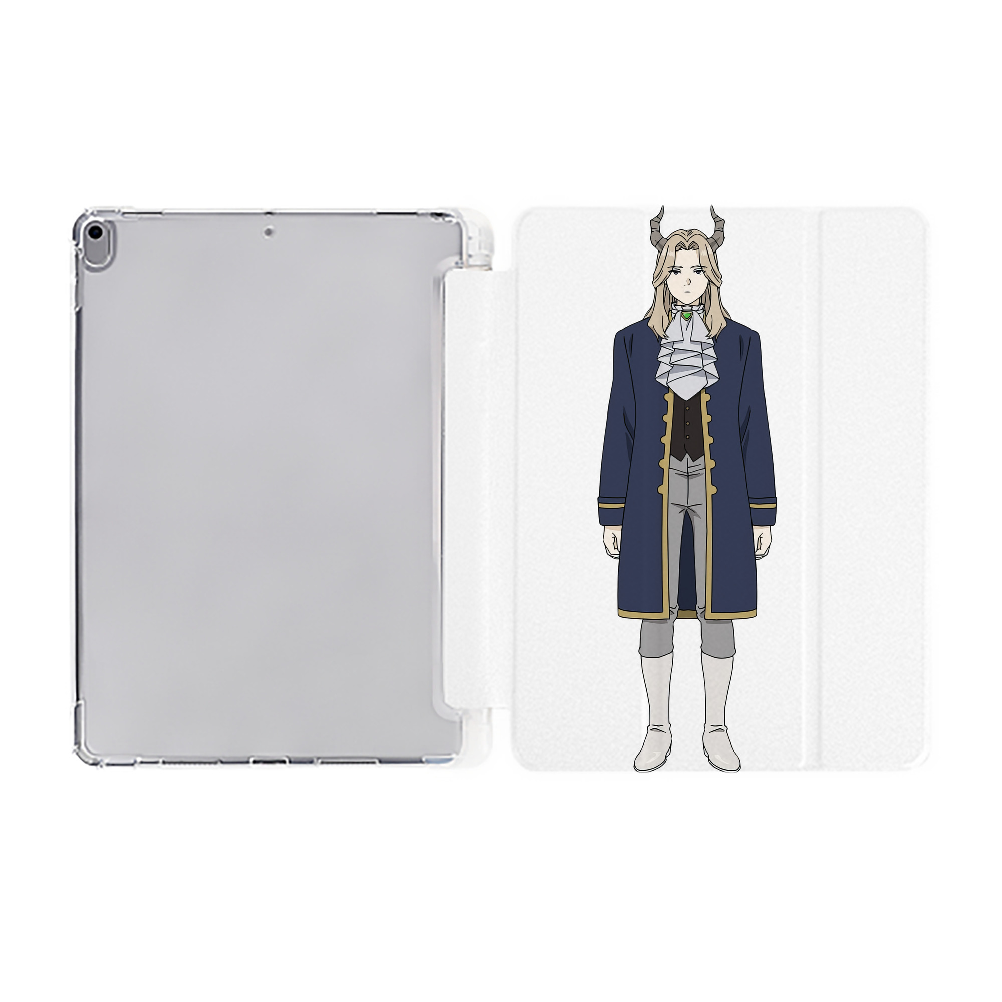 （画像用） 葬送のフリーレン Frieren IPad ケース ペン収納付き 三つ折りスタンド PUレザー×シリコン 対応機種9.5/10.5/10.9インチ